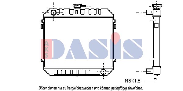 AKS DASIS Jäähdytin,moottorin jäähdytys 151380N